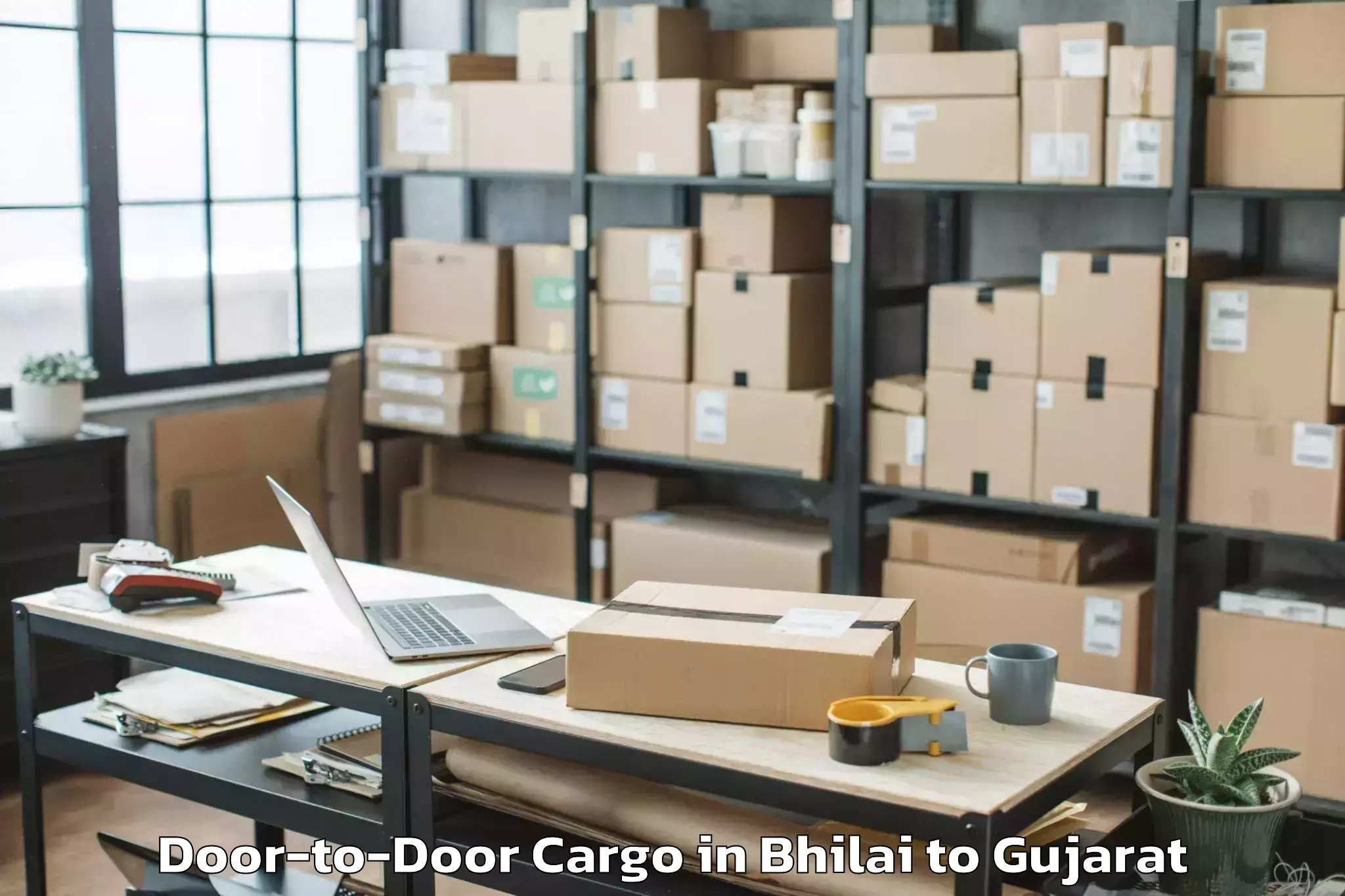 Efficient Bhilai to Olpad Door To Door Cargo